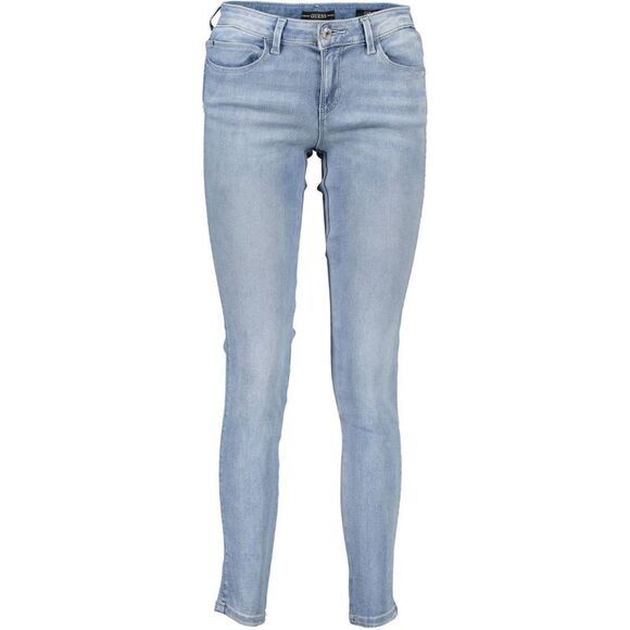 Guess Jeans Light Blue Cotton Women Women's Jeans